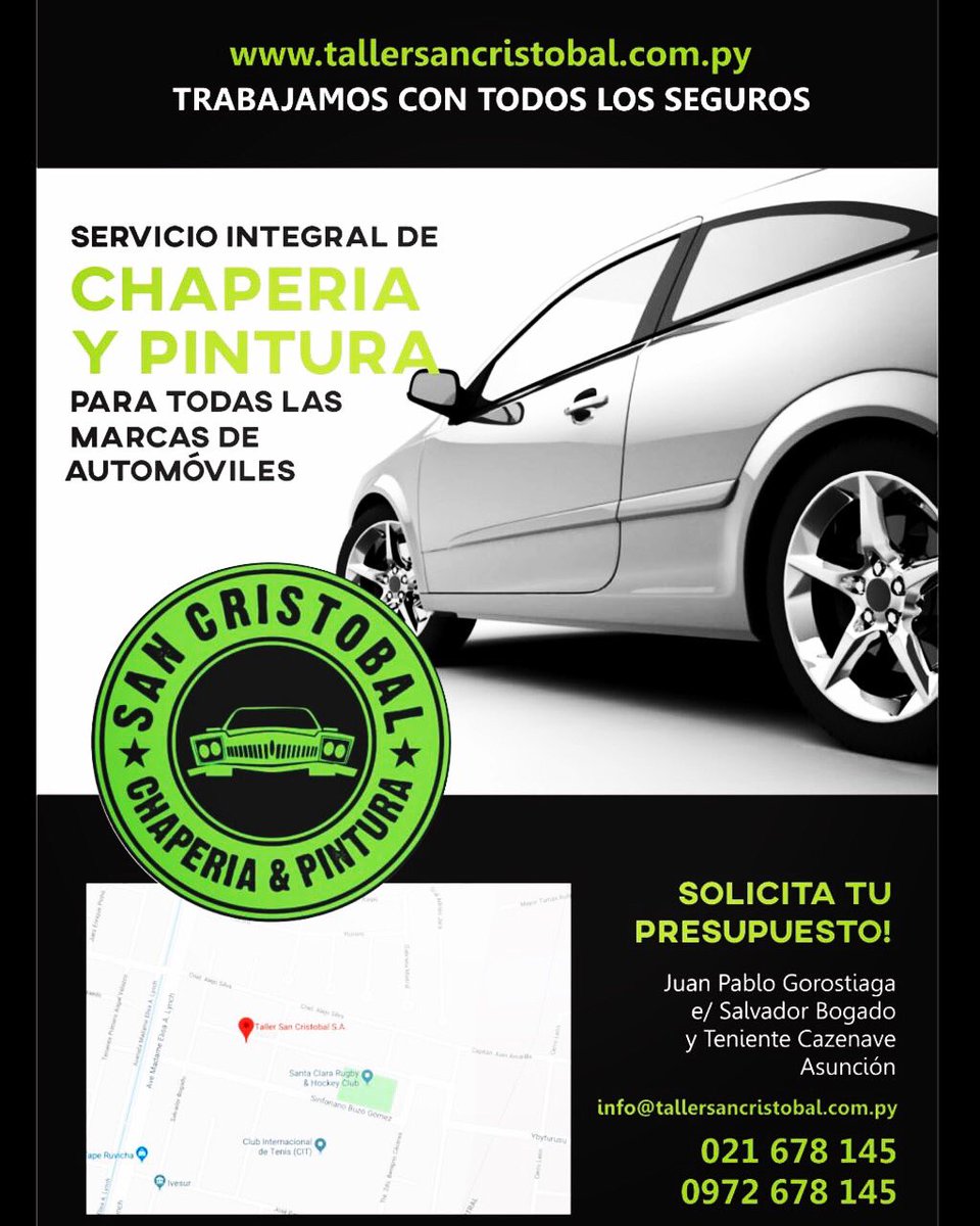 SCchaperia's tweet photo. San Cristóbal ofrece servicio integral de Chaperia y Pintura para todas las marcas de vehículos, solicita tu presupuesto! https://t.co/MFhV6dlzeY