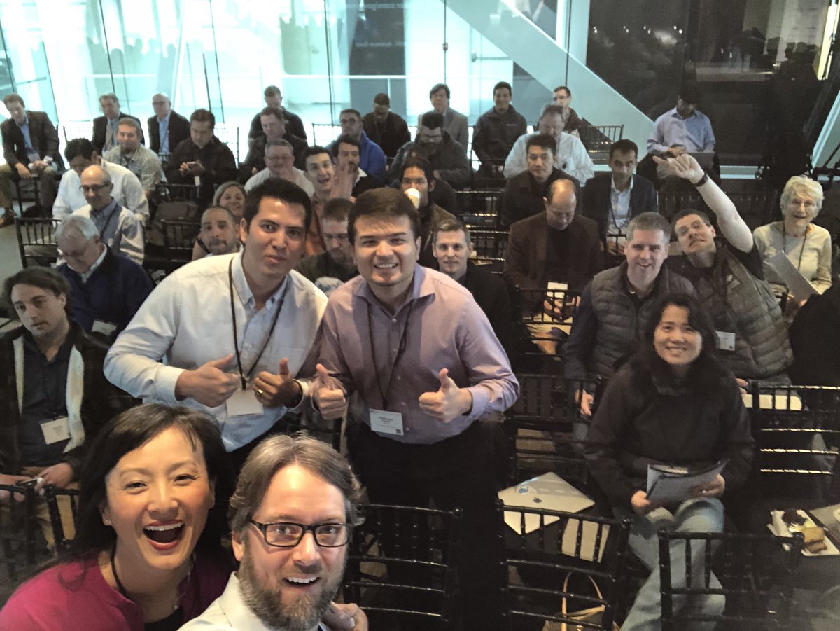 BretFisher's tweet image. #dockerselfie with @BettyJunod and the crew before #DockerGovSummit 💪🤳