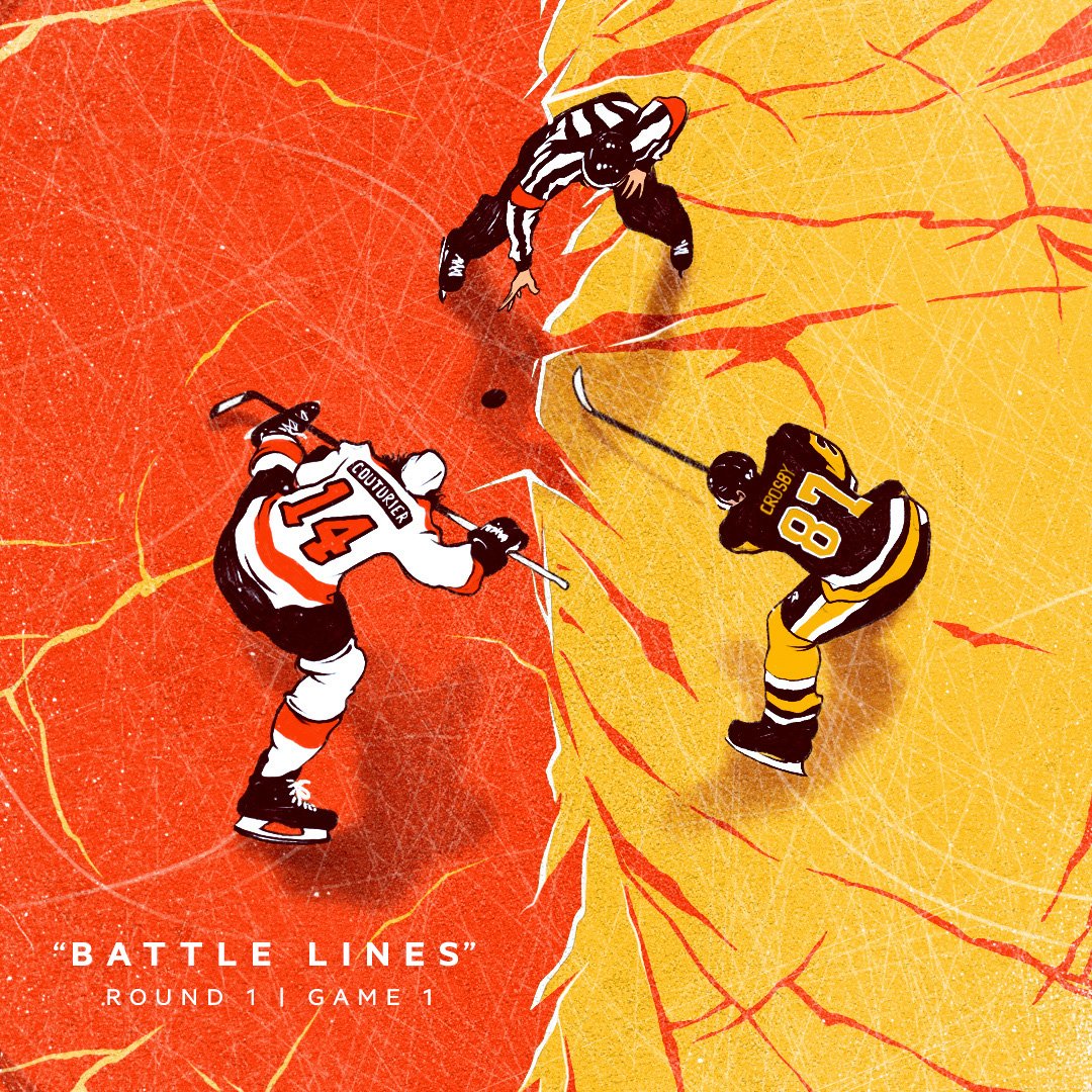 NHLFlyers's tweet photo. It’s time to wage war. #EarnTomorrow https://t.co/yiMKIG54is