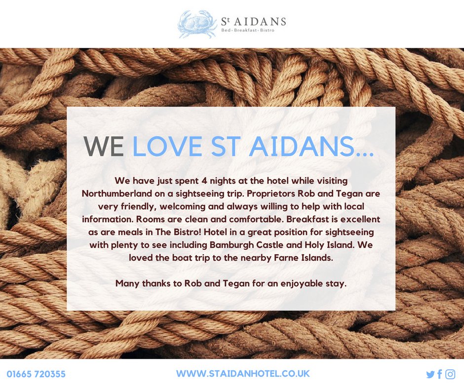 staidanhotel's tweet image. Testimonials make us...

HAPPY!!!! 

#BizHour #NewcastleHour #TeesTime #CoDurhamHour #Bizitalk