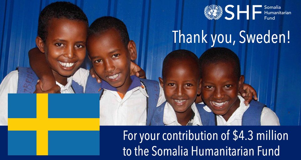 shf_somalia's tweet photo. Thank you #Sweden for your consistent support to #Somalia. 

Your contributions are truly life-saving and critical to support to the most urgent humanitarian needs in the country.

#InvestInHumanity https://t.co/md4BVvgMVc