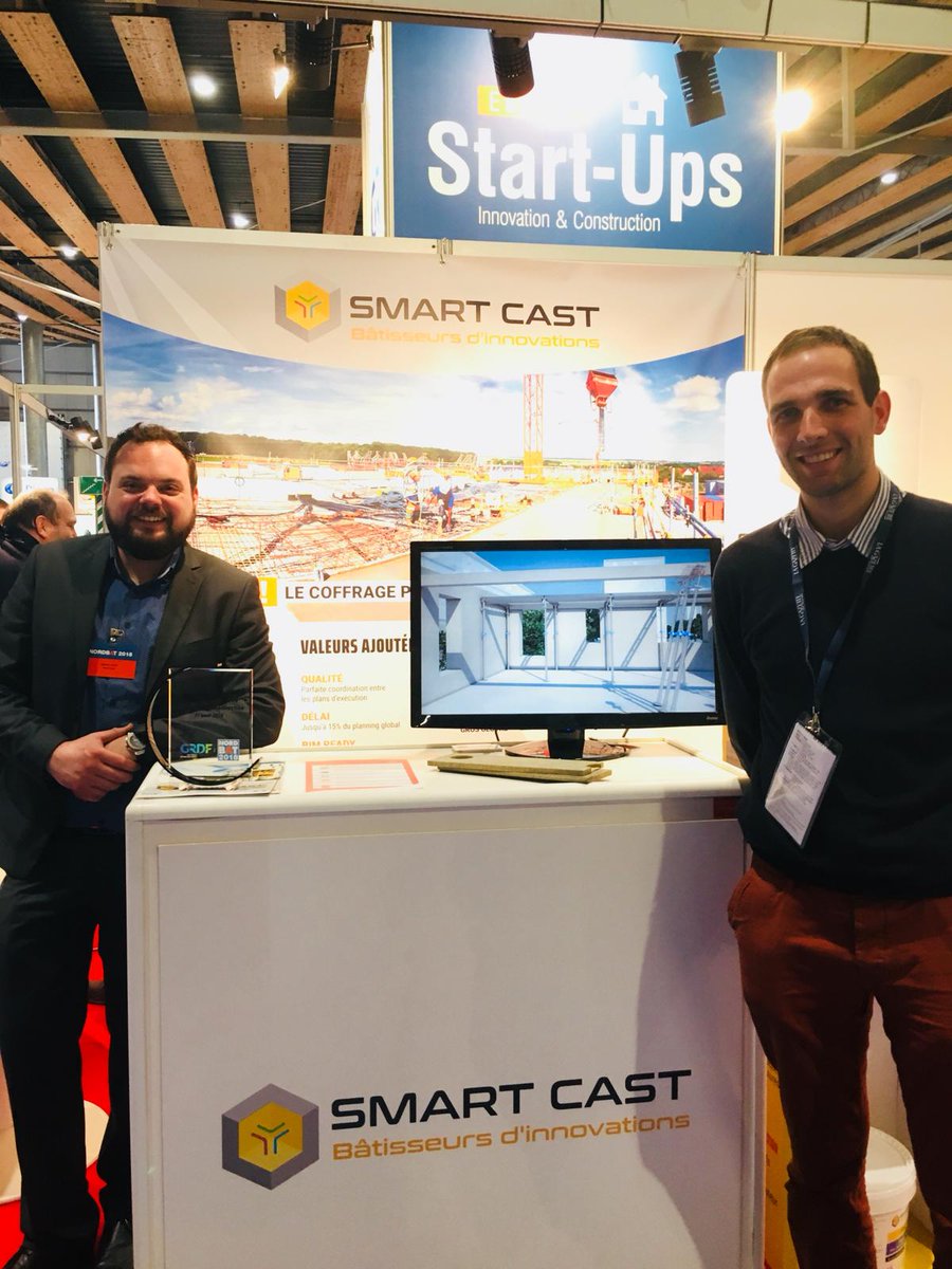 NORDBATlille's tweet image. Félicitation aux gagnants du concours de l’Espace Start-Ups organisé en partenariat avec @GRDF ! 🏆
#VaRiation pour le Prix Visiteurs
#SmartCast pour le Prix du Jury