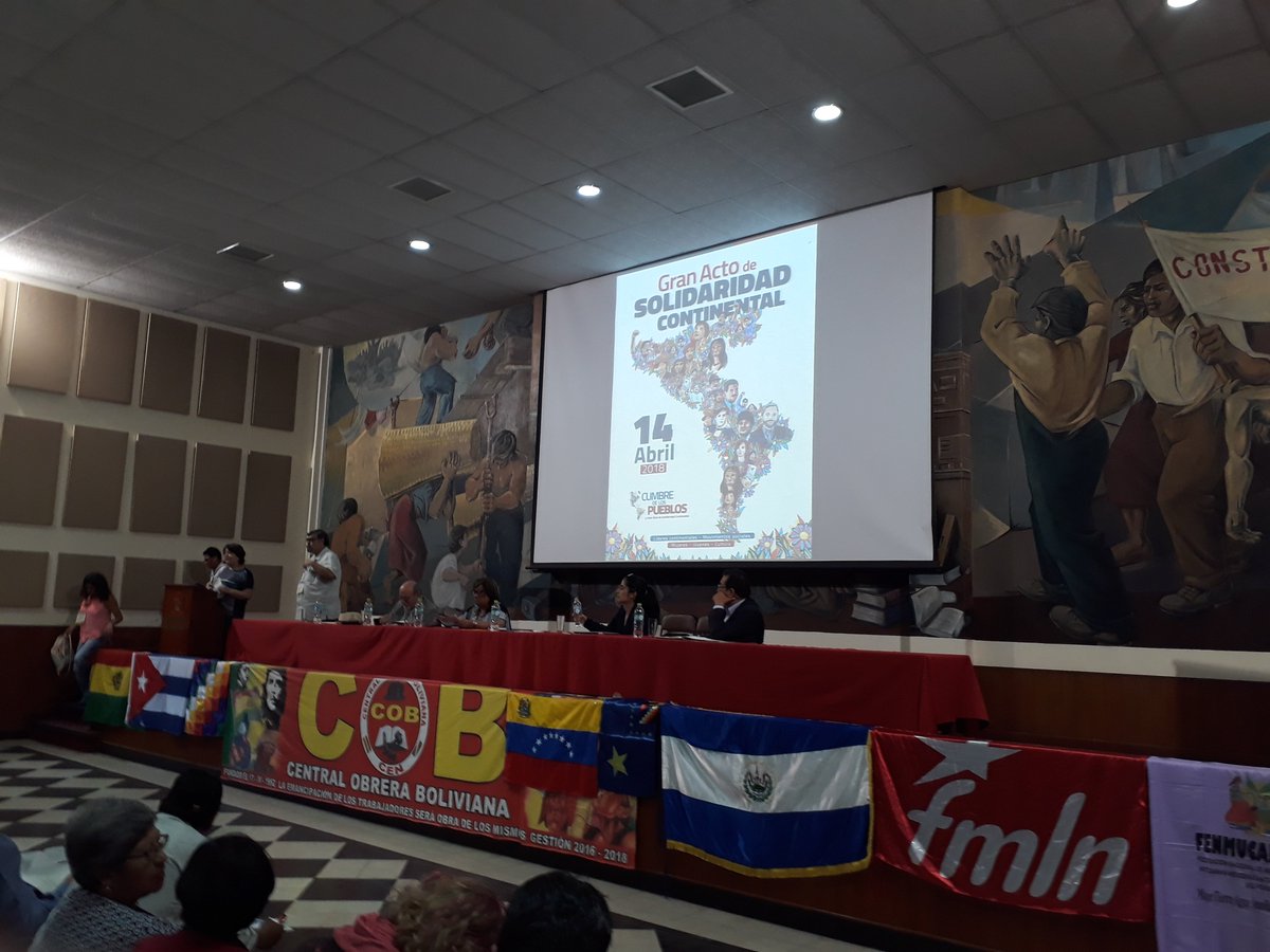 Peoples' Summit in Lima, Peru.