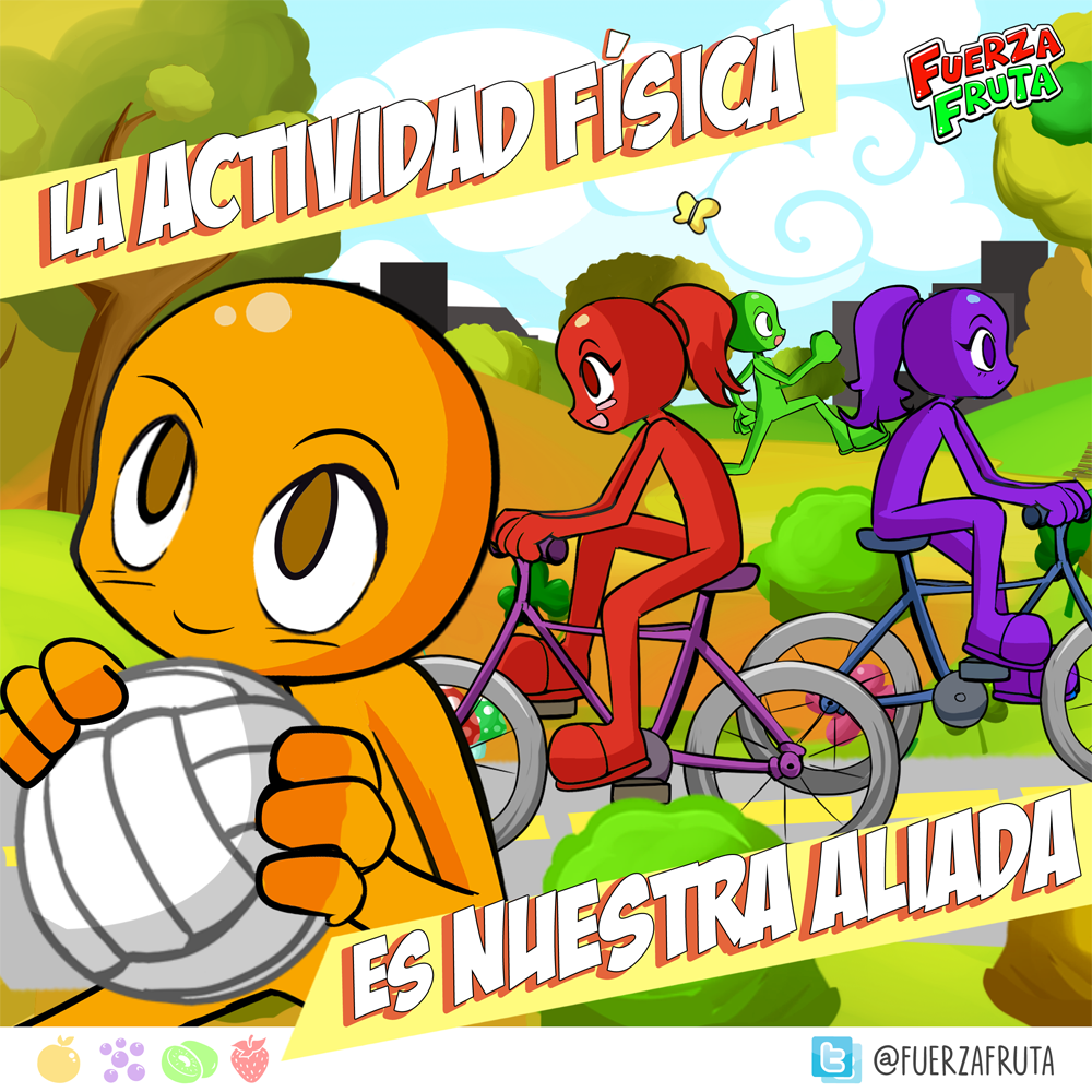 FuerzaFruta's tweet photo. La alimentación es solo una parte de una vida saludable.
No te olvides de la actividad física.
#FuerzaFruta https://t.co/YO9U5TkNyy
