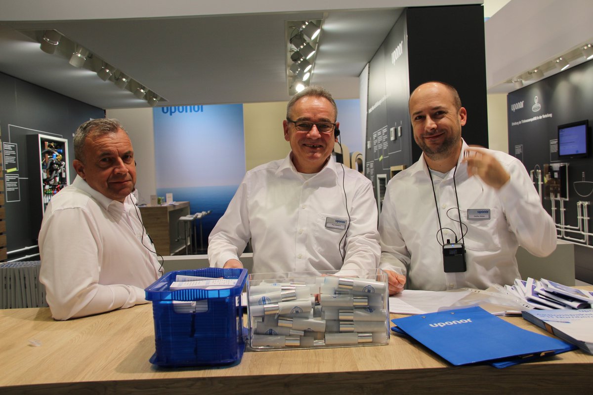 UponorGroup's tweet photo. We look forward to seeing many of you at the IFH/Intherm fair in Nuremberg, Germany this week – see you in hall 7, booth 7.305/7.307! #ifh #intherm #ifhintherm #Uponor #BuildOnUponor #Uponor100 https://t.co/sXmErDUCqQ