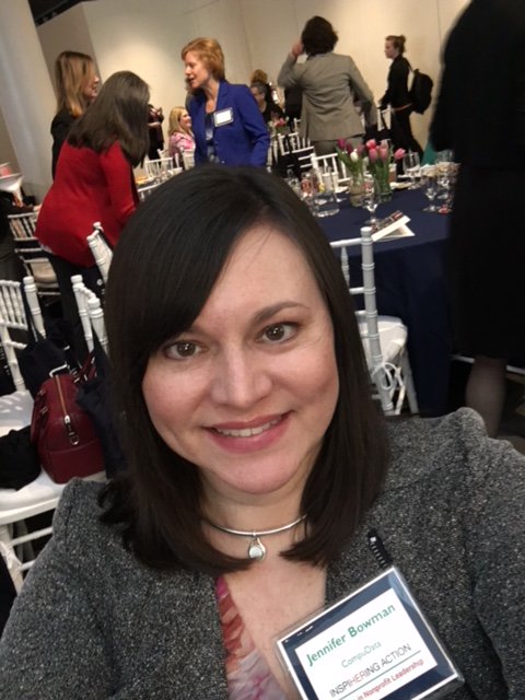 CompuDataInc's tweet photo. CompuData's Jennifer Bowman is at @WINPL_PHL in Philadelphia today! Opening keynote speaker Pat Furlong @ParentProjectMD, amazing topics, inspiring stories, women in #nonprofit leadership, great networking! #WINPL https://t.co/WspGEk5cyd