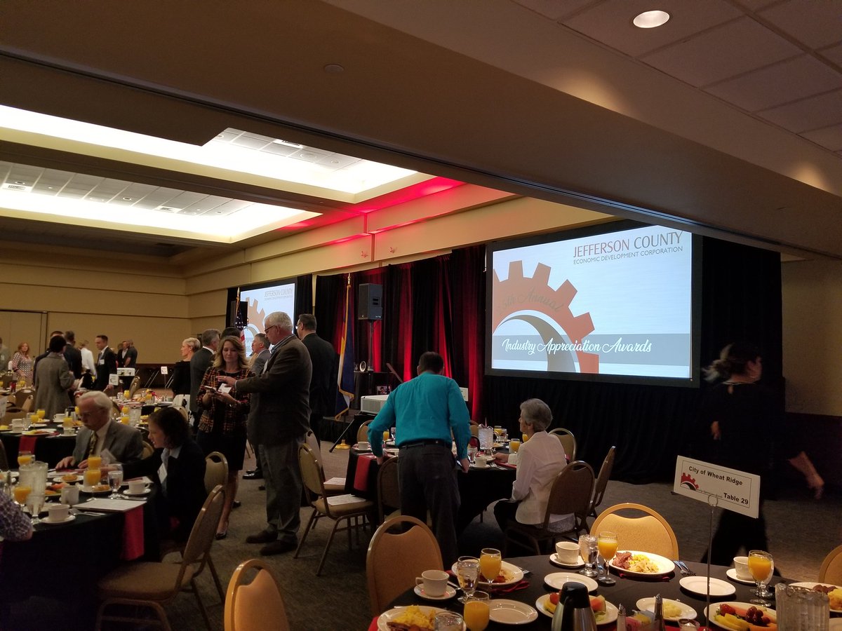 MFR_EDGE's tweet photo. Excited to spend the morning with friends, clients, and colleagues celebrating and acknowledging the outstanding leaders who make JeffCo shine! #JeffcoAwards18 #COMFG #MFGISNOW https://t.co/iIIkcX1mJ2