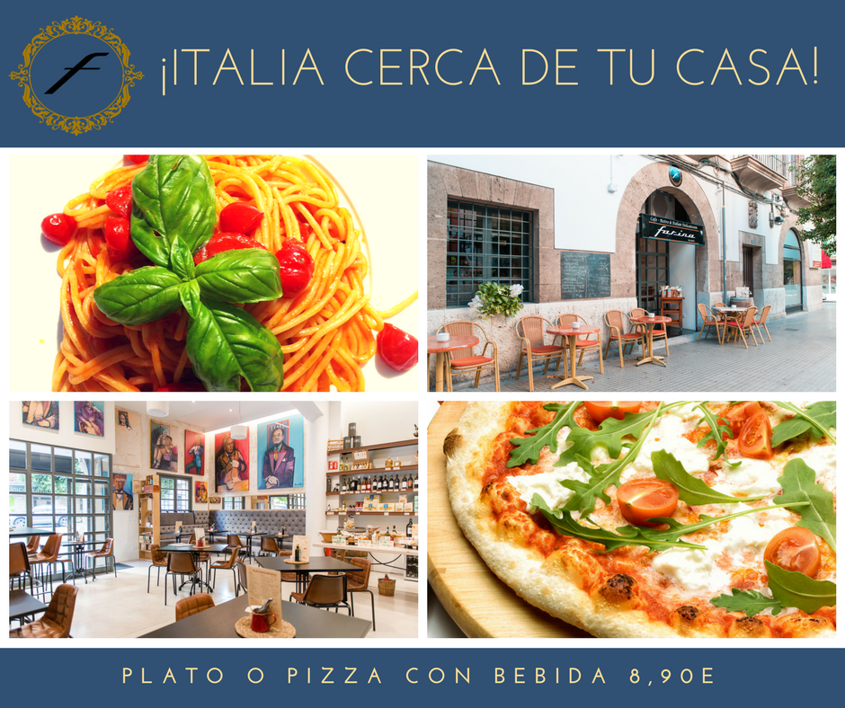 farinabysandro's tweet photo. Come #Casero, #Sano y #Sabroso por sólo 8,90€ #FarinabySandro todos los días #platodeldía Pizza o Pasta + Agua o Refresco o Caña C/Ramón y Cajal, 9 IZQ - 07011 #palmademallorca #restaurante #pizzeria #tiendadeproductositalianos https://t.co/2JZCSzAjQi