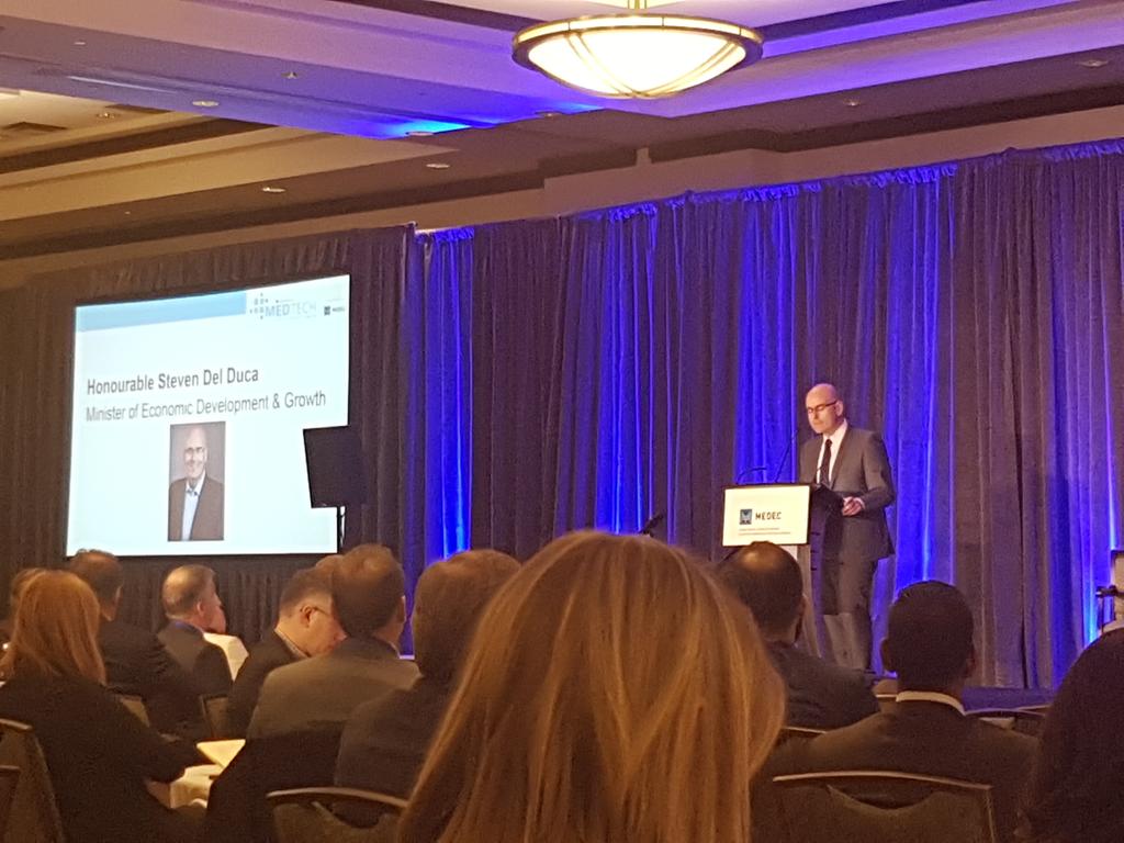 blarose33's tweet image. MPP Économie @StevenDelDuca à la #medtechconference @MEDEC_Canada