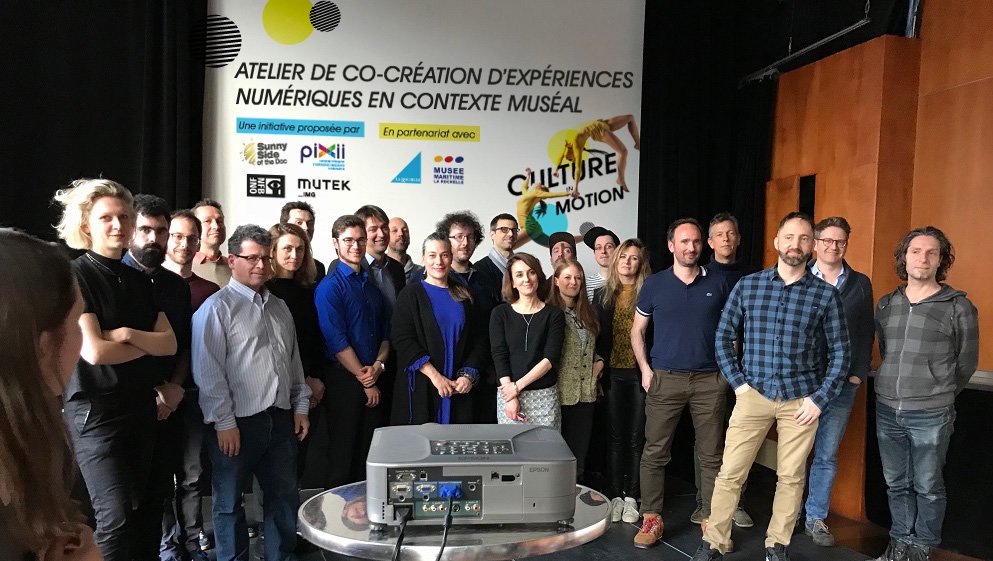 SunnySideDoc's tweet photo. #Snapshot Quand la cocréation dans les projets d'installations numériques en contexte muséal valorise un processus collectif, collaboratif et francophone... From @MUTEK_Montreal to @SunnySideDoc 2018 with #CultureInMotion Plus d'infos sur >>> https://t.co/ErtHcyREXY https://t.co/98NhCOHxZ9