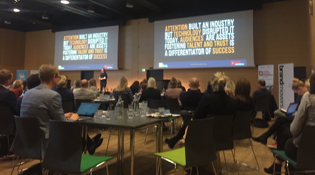 IrinaPashina's tweet photo. So well said! “Fostering talent and trust is a differentiator of success.” @Robert_Rose #CCDK18 #contentmarketing #audiences https://t.co/nIwHAlRWNj
