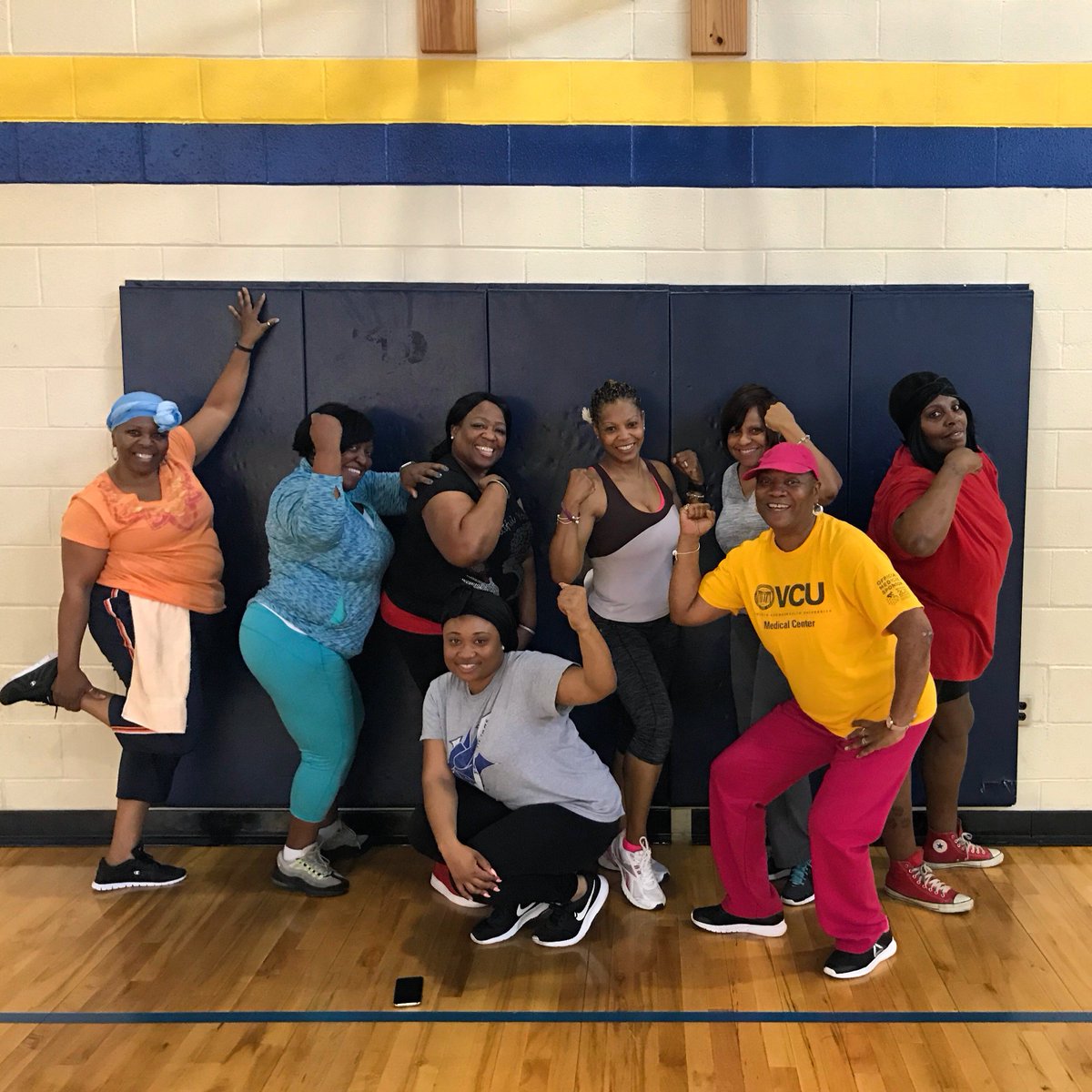 RPS_Schools's tweet photo. Good morning RPS Family from  our own RPS Family members who are ready to "Spring into Better Health"! These RPS employees participate in a FREE fitness group held at Bellemeade Comm Ctr each week - status level AWESOME! #RHealth #RFamily #WeAreRPS https://t.co/5Q5IZnBkH5