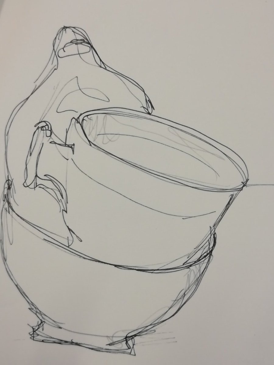 DiFordCo's tweet photo. Bowls that were full of easter eggs now gone! Quick sketch for @Drawn_Tog  #sketch #bigdraw https://t.co/QbXFqo6PCG