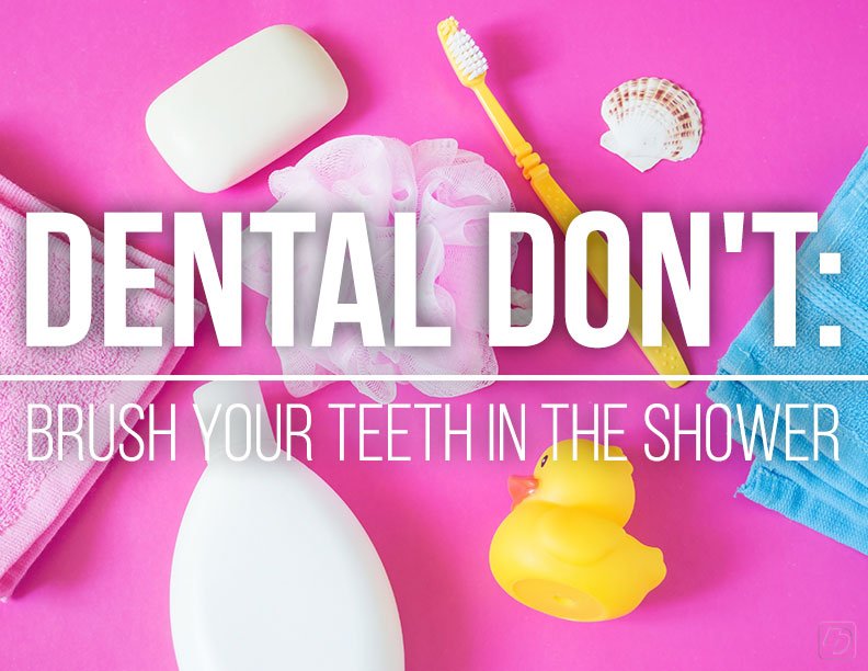 CoryWilliamsDDS's tweet photo. Multitasking may save you some time, but brushing your teeth in the shower adds new bacteria to your toothbrush that can damage your teeth. https://t.co/aNIsrKRtr5