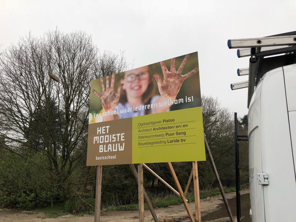 Bouwbord geplaatst in opdracht van volle-kracht.nl