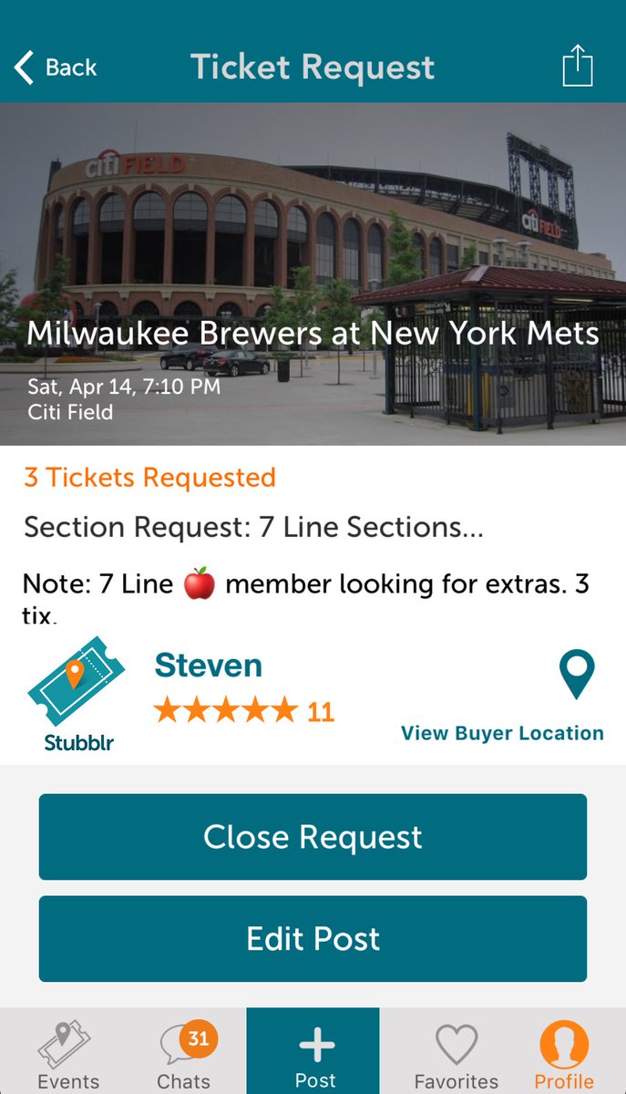 stubblr's tweet image. Looking for 3 @The7LineArmy tickets for Saturday’s #Mets game  tinyurl.com/yaxmgjwx @The7Line #nymets #the7linearmy #LGM2018 🍎