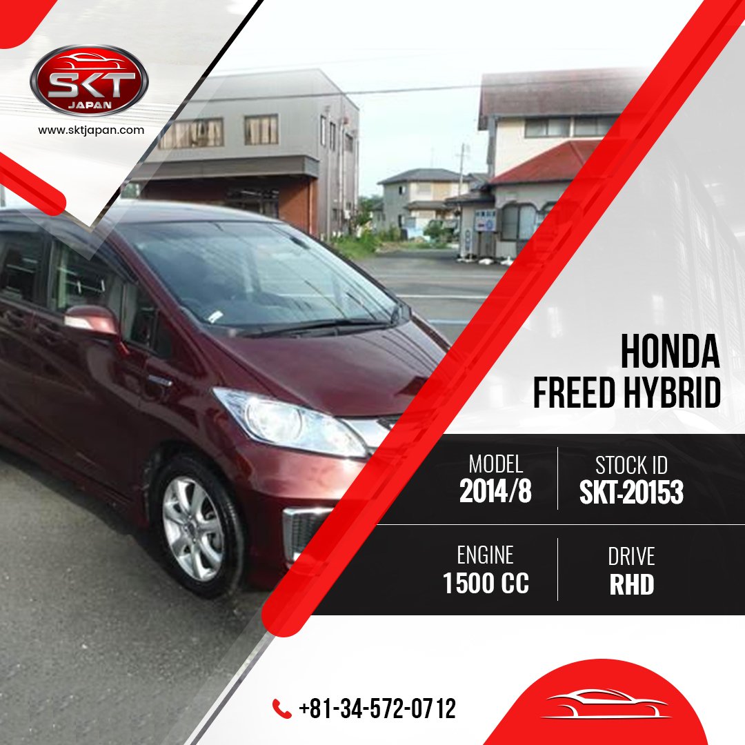 SKTJOfficial's tweet photo. #Honda #Freed #Hybrid For #Sale

View #Vehicle Specification: https://t.co/JvaAZhfoqg

#SKTJapan #UsedCars #JapaneseCars #Cars #AmazingCar #BestValueCar #CarForSale #RightHandDrive #Order https://t.co/m7LWCiYFBn