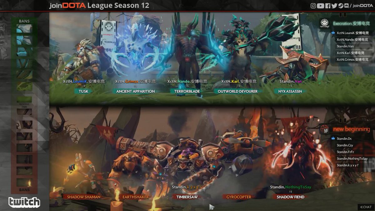 joinDOTA's tweet photo. #jDL12 alert @ https://t.co/kb4BzaHuIW - who do you think will come out on top, @ExecrationGG or NewBeginning? 🤔

🗣: @GarethCasts https://t.co/3j3YxigzM7