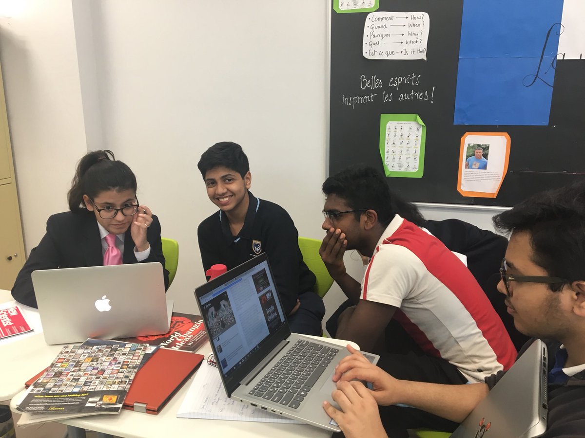 sunineog's tweet photo. Reading Science journals, discussion and collage making #investigative Science #IBbridge2018 @KNargish @GMA_IBDP https://t.co/Cvxn5Zqn77