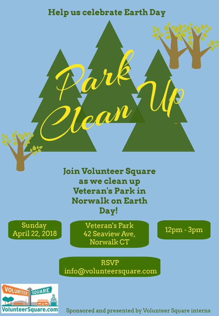 VolunteerSquare's tweet photo. On Sunday, April 22nd we will be at Veteran's Park for a clean up in honor of Earth Day! The VS interns have been hard at work planning this event, we hope you can join us! #GetInspiredGetInvolved https://t.co/SUEGLkfIHX