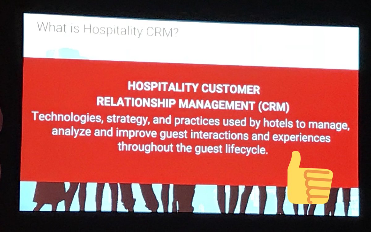 helenmacg's tweet photo. How do you define CRM for hoteliers? #STXDallas #STX2018 #SabreSTX @Cendyn @SabreHosp @Sabre_Corp https://t.co/rbQI7v2uLO