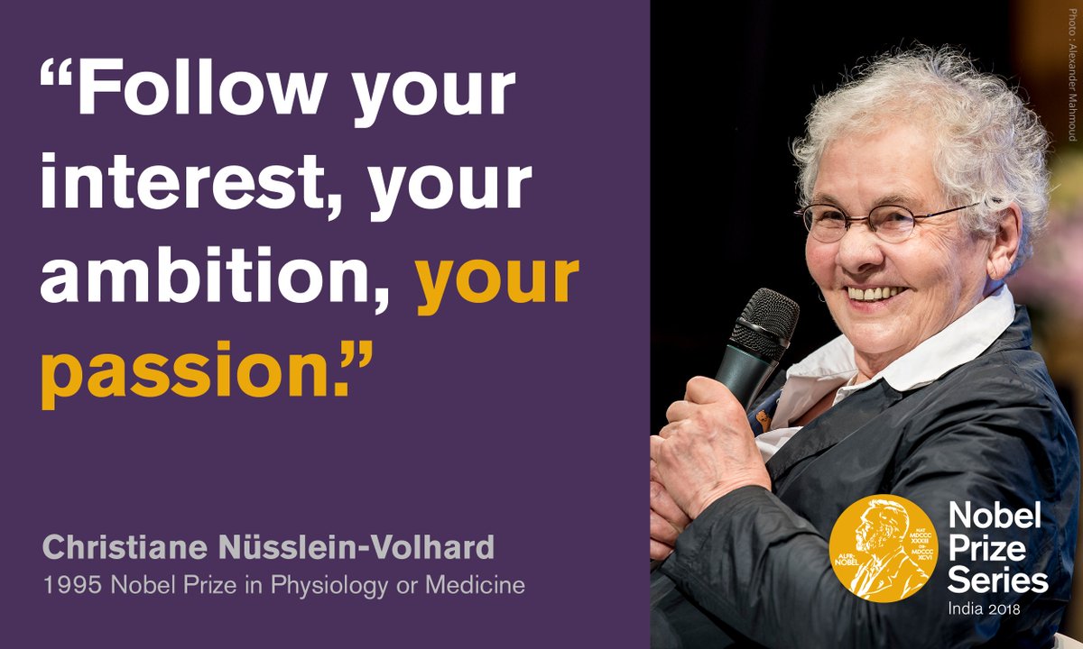 When asked what she would advise a young person deciding on a career, Nobel Laureate Christiane Nüsslein-Volhard told scientists not to follow each other's advice too much.