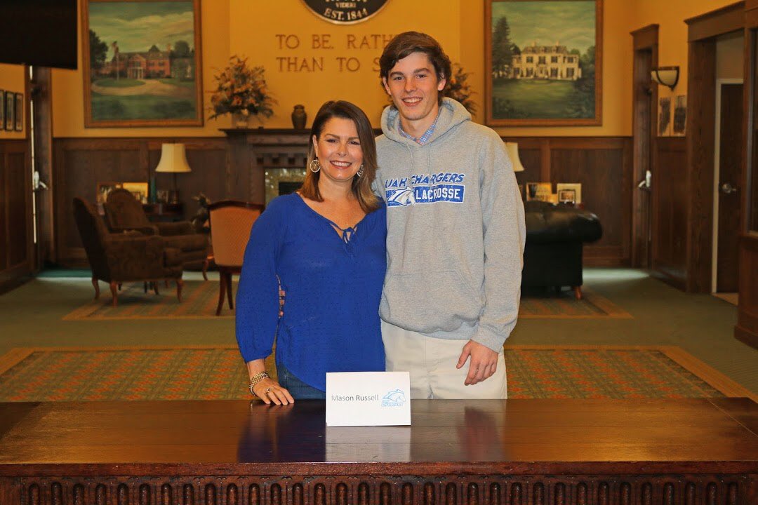 BoysLatinLax's tweet photo. Big day on Lake Avenue as we celebrate two of our seniors signing their National Letters of Intent to play lacrosse in college next year! Congrats to Mason Russell ( @UAHLax ) and Jack Morton (@UMBC_MLax ) on making it official! #Lakers2018 https://t.co/EFlRaM5WCj