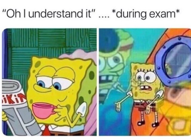 انا لين اذاكر ووقت الاختبار