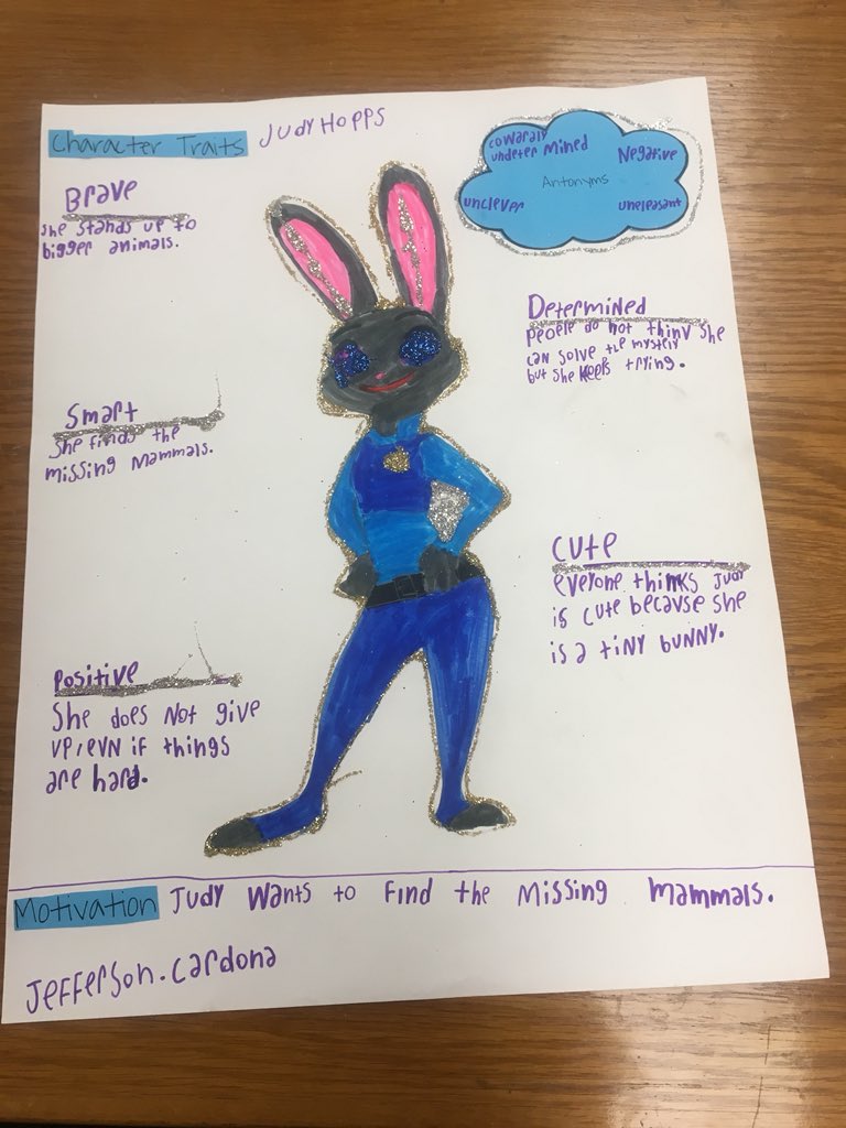 GCarterESL's tweet photo. Judy Hopps Zootopia character posters #decaturmiddle #ESLAcademy https://t.co/c3zClbpkeD