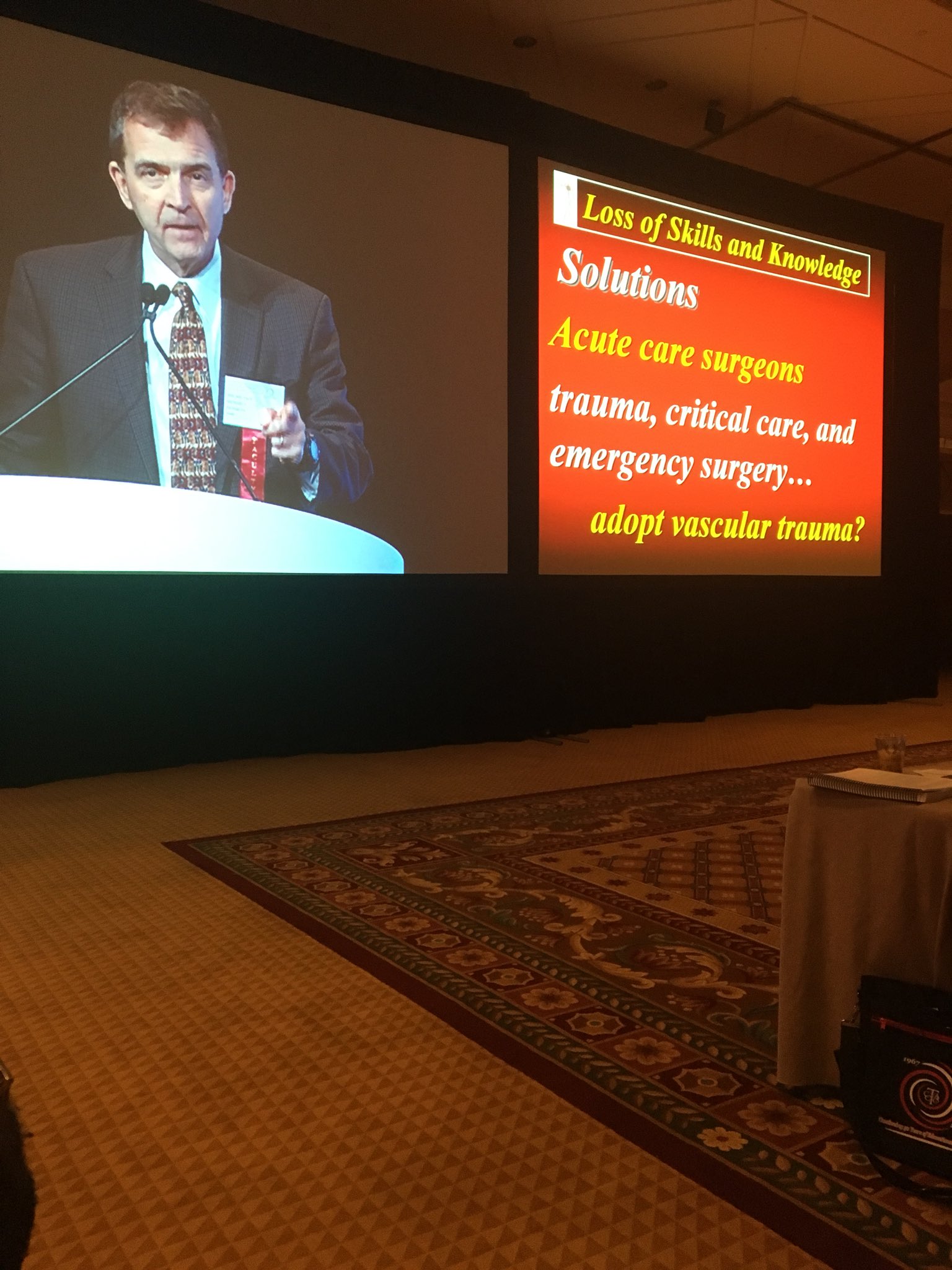 Kevin Kemp on Twitter "Dr sise advocating for acute care surgeons to