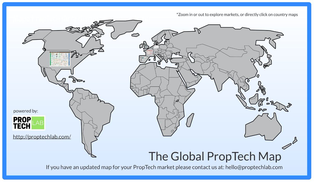 The Global PropTech Map. If you have an updated map for your market or country please reache out! #proptech #cretech 

proptechlab.com/global-proptec…