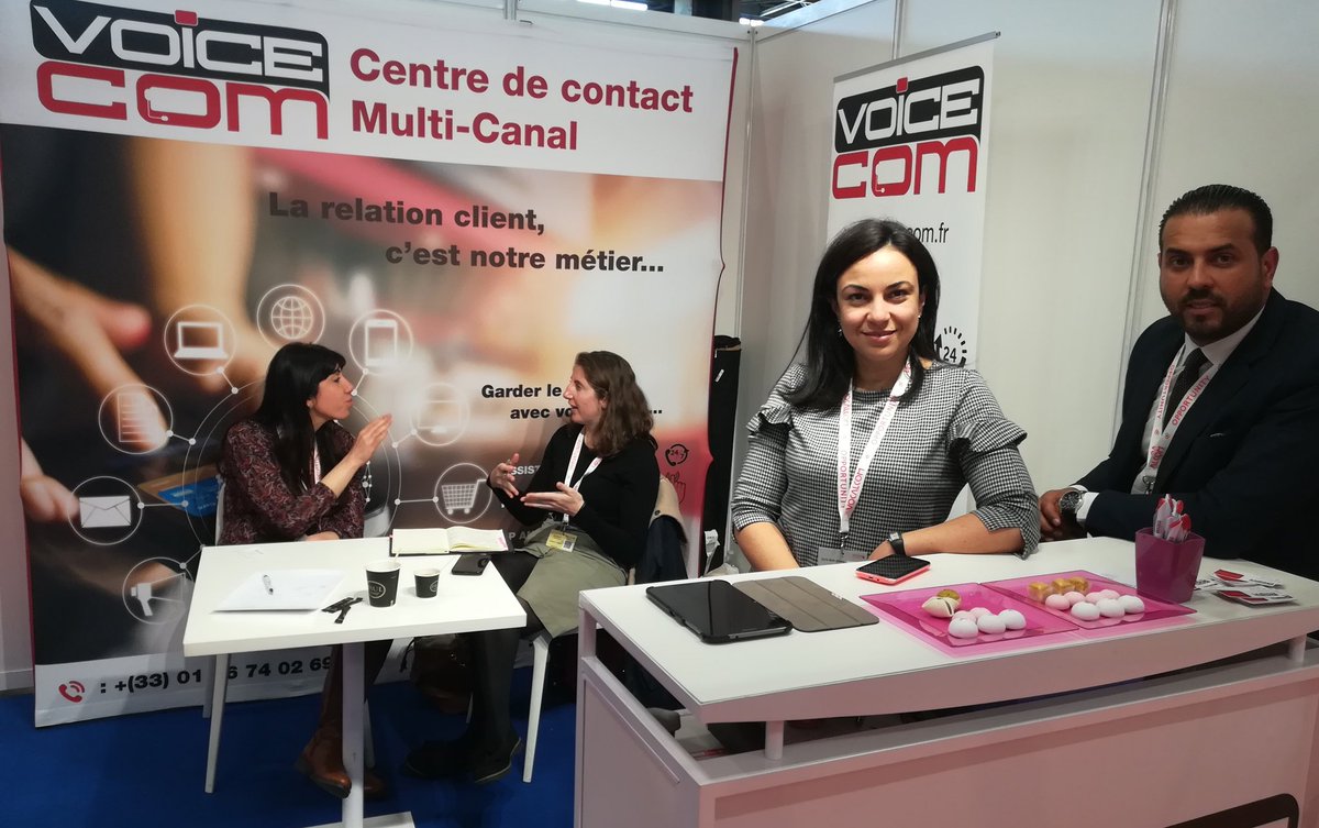 All4customerP's tweet image. Gardez le contact avec vos clients grâce à @voicecomfr, le centre de contact certifié PCI DSS situé au stand M30. #StrategieC #RelationClient