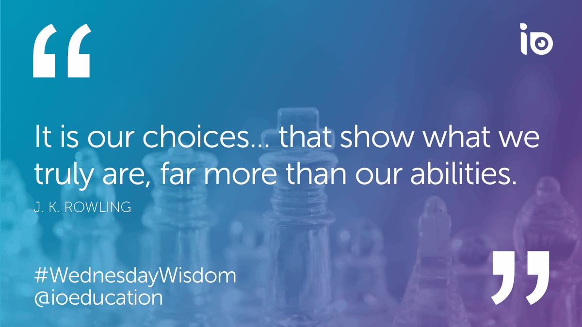 EadmsK12's tweet photo. It is our choices... that show what we truly are, far more than our abilities.  -J. K. Rowling #WednesdayWisdom https://t.co/565enzHr7v