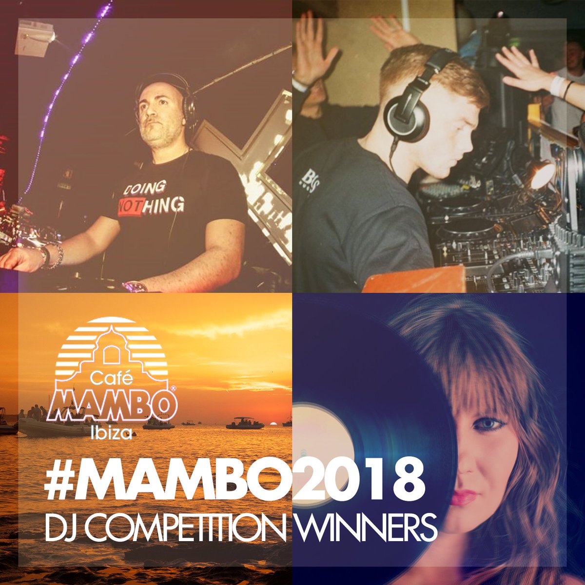 Mamboibiza's tweet photo. #Mambo2018 DJ Competition winners mix are now live on our Soundcloud!
Congratulations to HTRAK, Jelena k and Jörca. Press play to listen to their mixes. Including a smooth mix of uplifting disco 💃 to vocal 🎤 and deep to underground house. 🏠

Listen 👉 https://t.co/ByAw4w9paZ https://t.co/0HJBzHzSFH