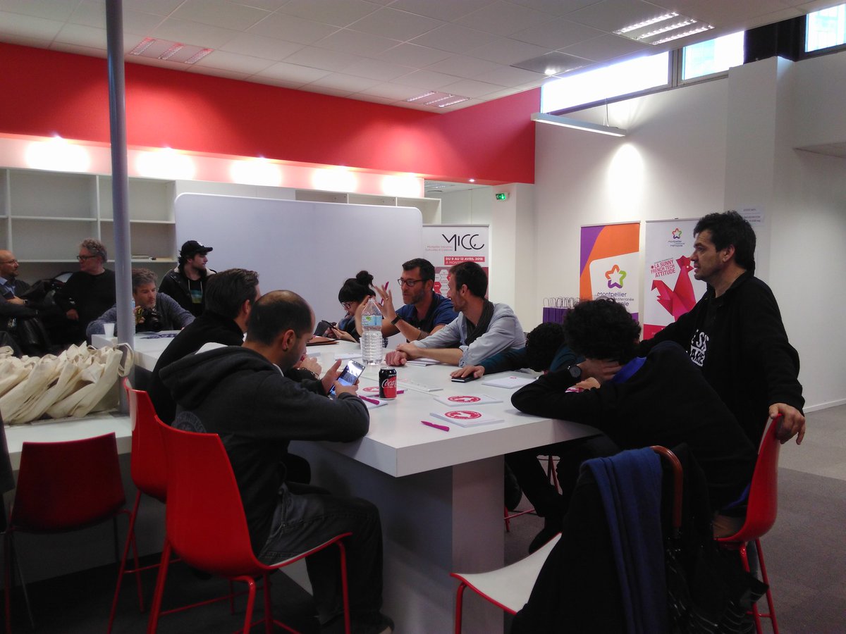 vjrtuasfndn's tweet image. La restitution du travail des étudiants pour la @GaChaJam va bientôt commencer...au tour du jury de travailler ! 
#MICC18 @Montpellier3m