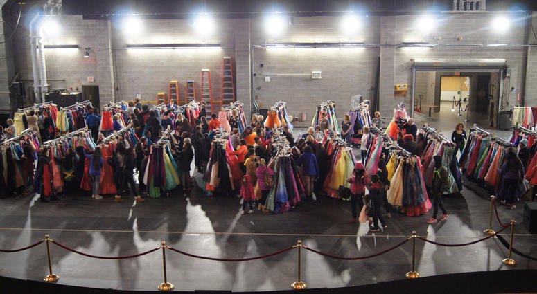 WBEN's tweet photo. 295 gowns distributed Tuesday at #GownsForProm for a 2 day total of 545 . Today is the final day of the program @SheasBFLO 3p-8p. @ColvinCleaners https://t.co/ysldvMpYQY