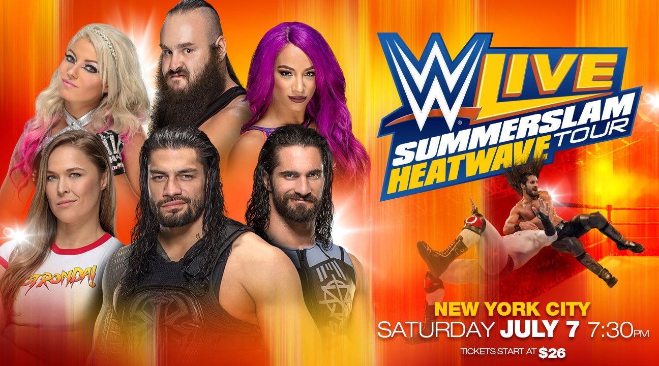 MSG on Twitter "Access presale tickets NOW to see WWE Live SummerSlam Heatwave Tour at MSG on