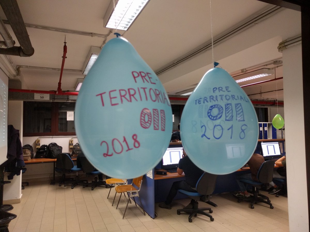 simoneprimarosa's tweet photo. Today, some of the ~50 high school students we trained for the territorial selection of the Italian Olympiads of Informatics are competing one each other to simulate the real contest environment. 🔥

Follow the live leaderboard here:
https://t.co/8qXu3oCACA https://t.co/MGGQEj6ryN