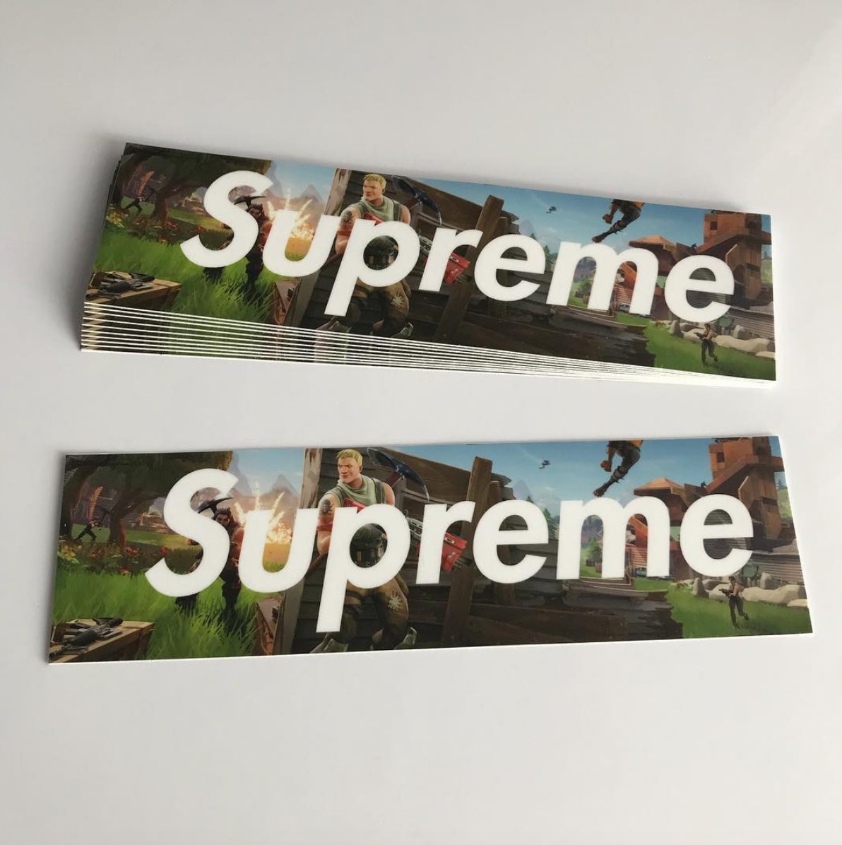 Modern Notoriety on X: Fortnite x Supreme stickers.need photo:  Supcustom  / X