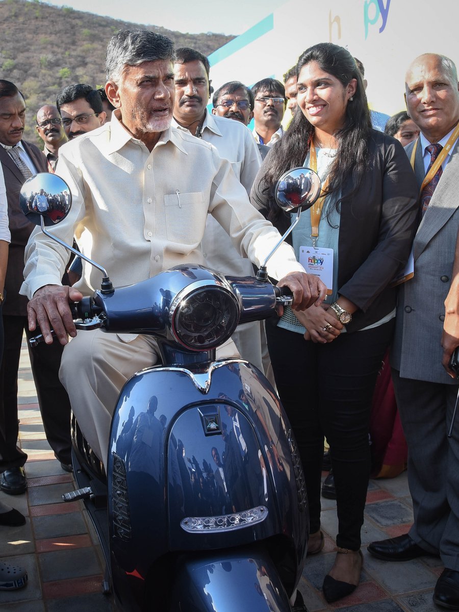 ncbn's tweet photo. Amaravati is being developed as a Green City and we are determined to encourage the use of electric vehicles. Several eco-friendly practices are also being promoted in the State with the vision of leading happier and healthier lives. #HCSAmaravati #HappyCities https://t.co/h0Ogs5qUUB