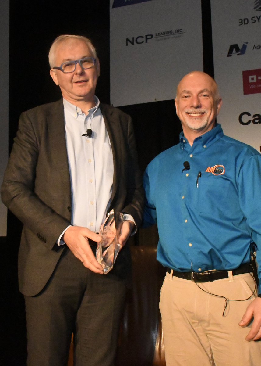 MaterialiseNV's tweet image. Our CEO Fried Vancraen honored with the prestigious AMUG Innovators Award of 2018.  #AMUG2018