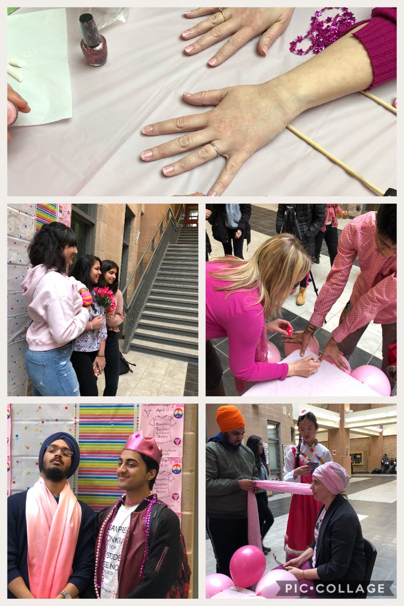 SUCCESS_HB212's tweet photo. Day of pink photo booth, turban tying and nail polish @HMBSSBlizzards https://t.co/Jpd4RR3ybu