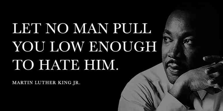 JMitchellNews's tweet image. Let no man pull you low enough to hate him. #MLK #WednesdayWisdom