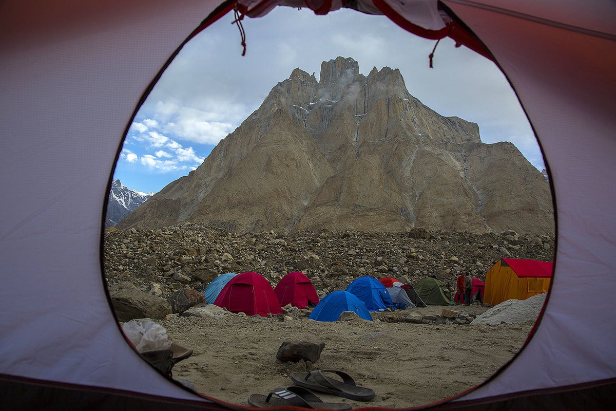 harappatnt's tweet photo. View of the Giant Trango from my tent.
#gilgitheartofpakistan
#Pakistan 🇵🇰 https://t.co/eOxtahoqlZ