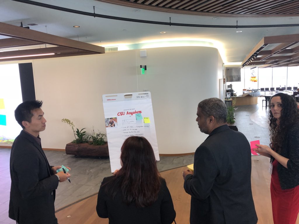 PhilKomarny's tweet image. A design session around @calstate Anywhere.... and because this is @salesforce what is being dreamed up in these groups will be delivered to them at the end of the session! #ClicksNotCode