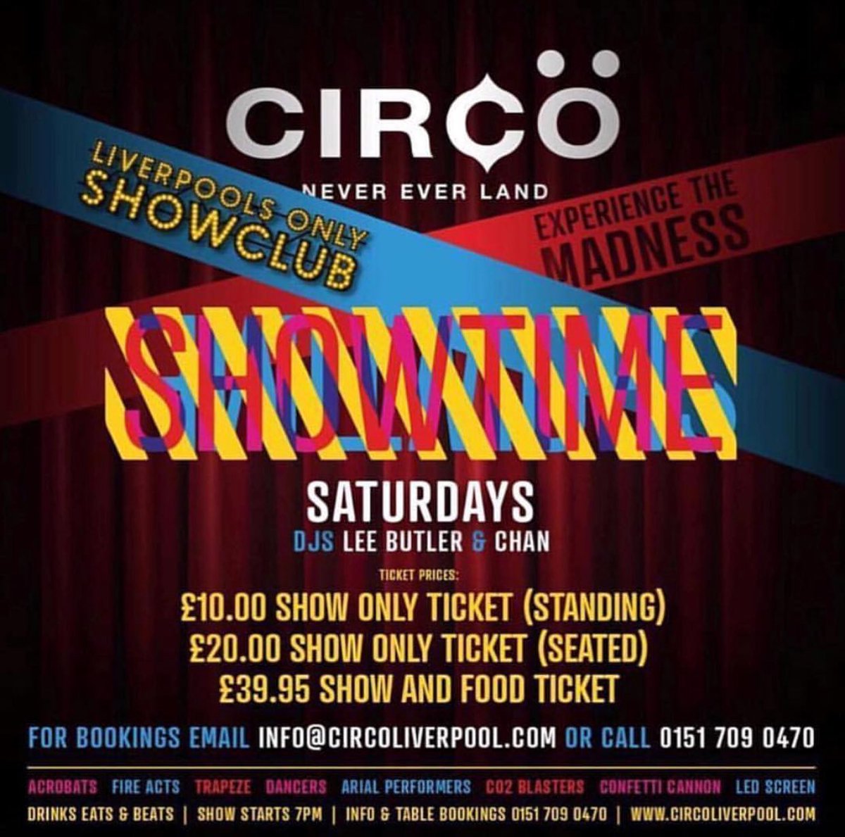 ⚠️ April and May dates are filling up quickly ⚠️

 ☎️ 0151 709 0470 to book your tickets