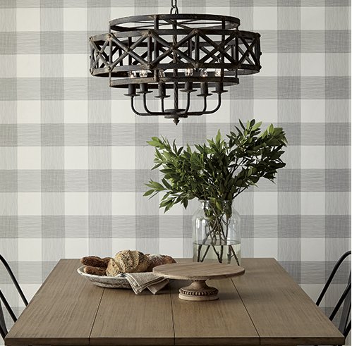 manzdecor's tweet photo. #wallpaperwednesday  get cozy with this plaid in the Magnolia Collection by Joanna Gaines https://t.co/qSCtsyFiFL