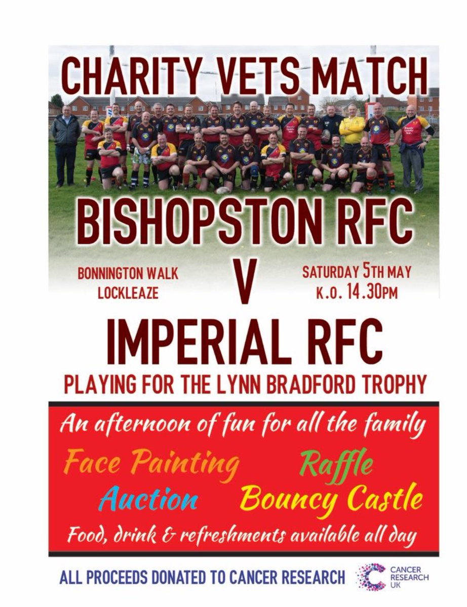 Get this date in your diarys! #upthebish #goodcause