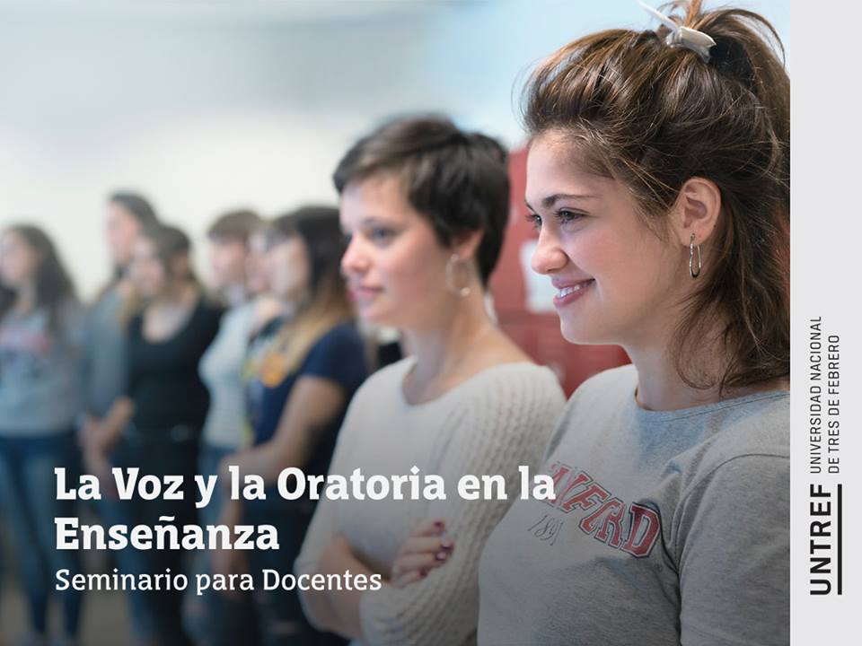UNTREF's tweet photo. Si sos docente, ¡este seminario es para vos! Una #voz con dicción clara y buena proyección ayuda sin duda al estudiante a comprender mejor los contenidos; mejorá en sólo 10 clases.
Contacto e #inscripción >> extension@untref.edu.ar https://t.co/jTRYIV6uqi