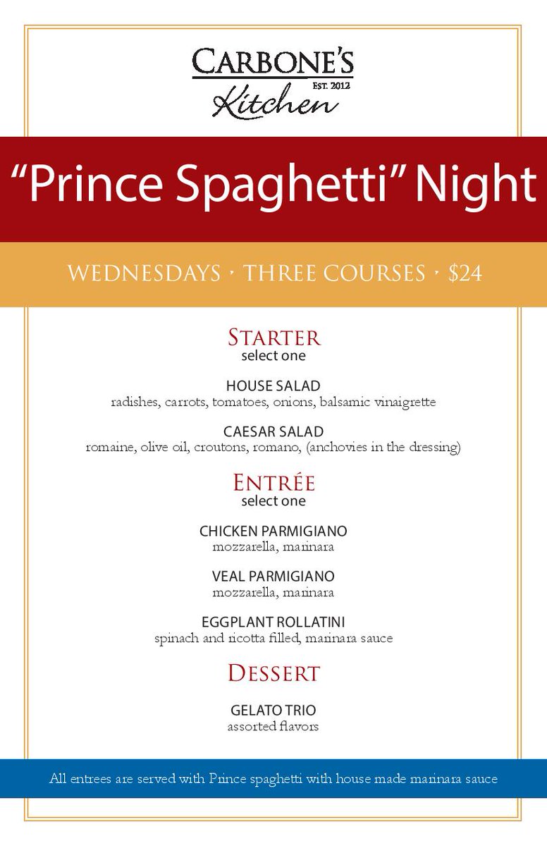 CarbonesKitchen's tweet photo. How about a Wednesdate at Carbone's Kitchen? https://t.co/tGdH0GQuH9